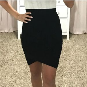 Bodycon Asymmetric Mini Skirt